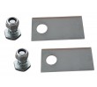 Set of 2 blades and 2 bolts for 4-blade discs